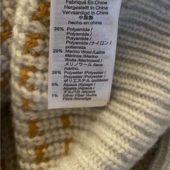 Madewell Barfield Crewneck Pullover Wool Alpaca Blend Stripe Knit Sweater XXS - Picture 5 of 8